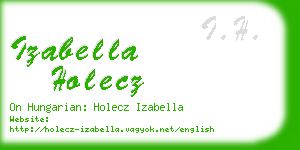 izabella holecz business card